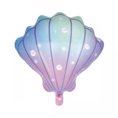 Baloane din folie - diverse modele - Balon folie scoica transparenta 50 x 55 cm