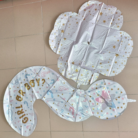 Balon Folie Figurina ? cu stand, Gender Reveal, 119 cm, GK70011 [5]