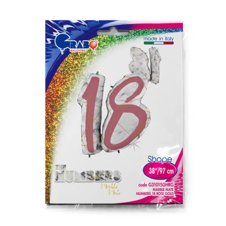Balon folie set 18 ani majorat rose gold 97 cm [4]