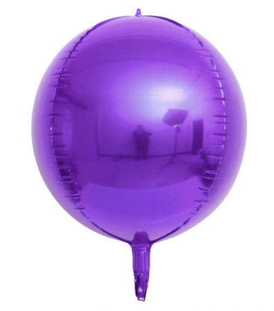 Printesa Sofia - Balon folie sfera / orbz mov 23 cm