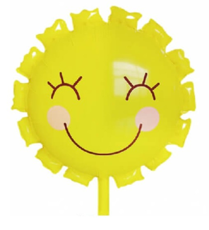 Baloane folie pentru petreceri tematice - Balon folie soare 47 cm
