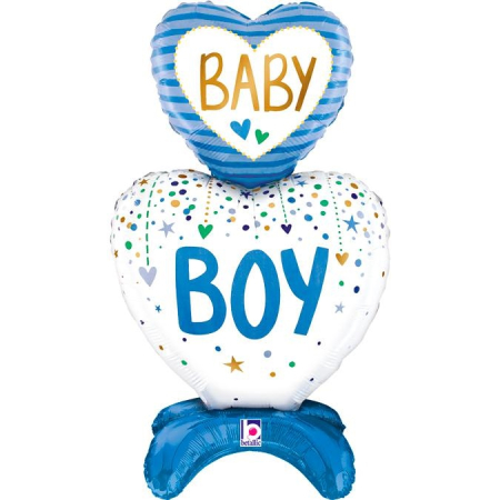 Petreceri tematice - Decoratiuni & accesorii - Balon folie stand up Baby Boy 71 cm