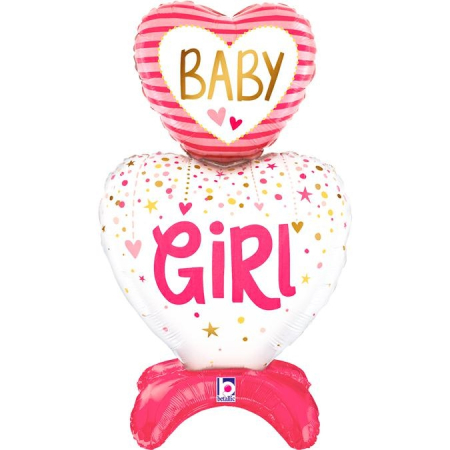 Petreceri tematice - Decoratiuni & accesorii - Balon folie stand up Baby Girl 71 cm