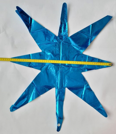 Balon folie Stea 3D Albastra 45 cm [2]