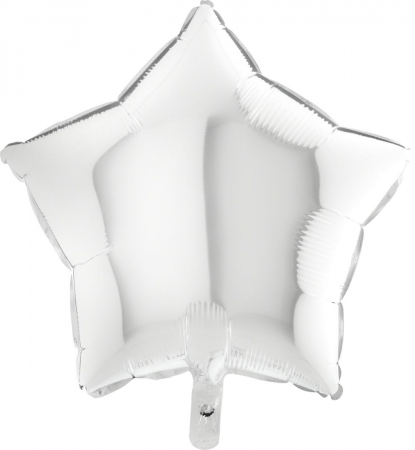 Baloane din folie imprimate - Balon Folie Stea Alba 46cm, 19218WH