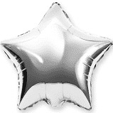 Balon folie Stea Argintiu 45cm [0]