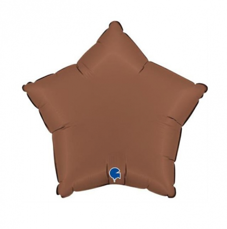 Buburuza si Motan Noir - Baloane tematice - Balon folie stea ciocolata 46 cm
