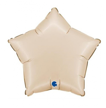 Gumball - Decoratiuni pentru petrecere tematica - Balon Folie Stea, Satin Ivory, 46 cm, 192000SCR
