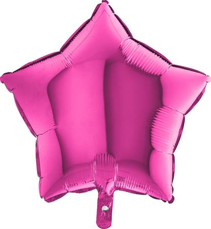 Balon folie stea roz magenta 46 cm [0]