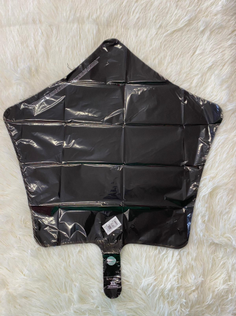 Balon folie stea neagra 43 cm [1]