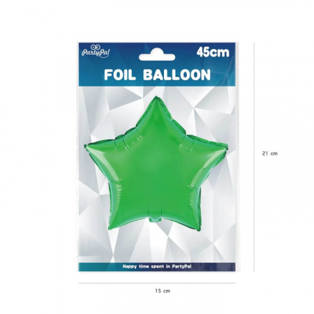 Balon folie stea verde 45 cm [3]