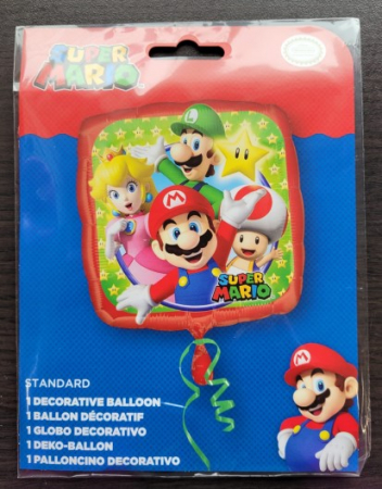 Balon folie Super Mario Bros 43cm 026635320085 [2]