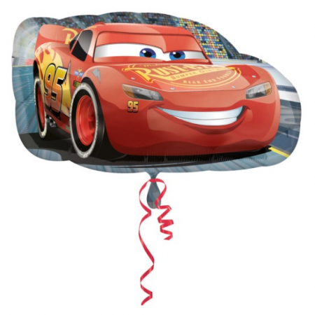 Petreceri tematice - Decoratiuni & accesorii - Balon folie SuperShape Cars "Fulger McQueen" 76 x 43cm