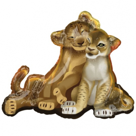 Petreceri tematice - Decoratiuni & accesorii - Balon folie supershape Regele Leu / Lion King 78 cm