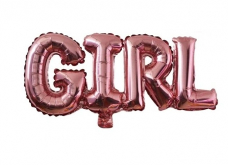 Botez fata - Baloane - Balon folie text „Girl” 80 x 30cm