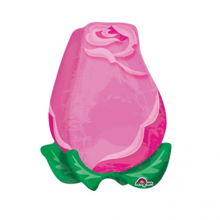 Promotii - Balon folie trandafir roz 43 x 55cm
