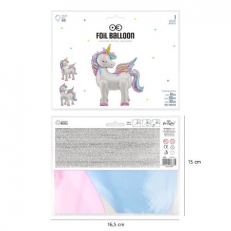 Balon folie Unicorn 3D 66 cm [10]