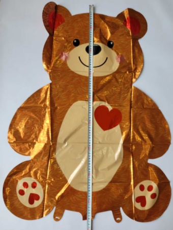 Balon folie ursulet cu inimioare 68 x 90 cm [1]