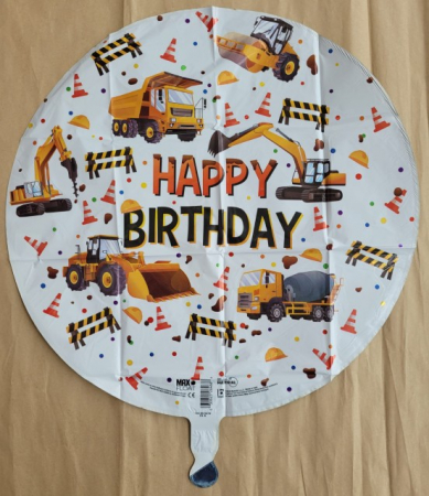 Balon folie utilaje constructii Happy Birthday 46 cm [1]