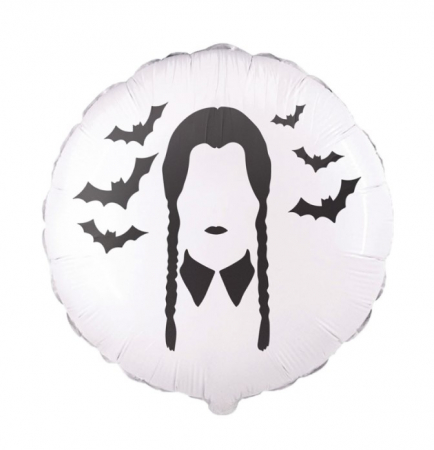 Baloane folie - Balon folie Wednesday alb 45 cm