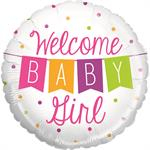 Balon folie welcome Baby Girl 53 cm [0]