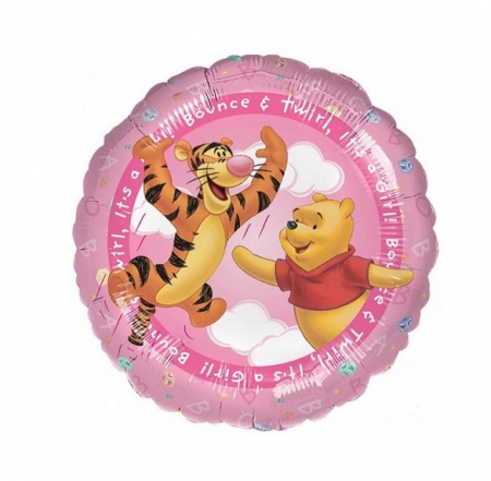 Botez fata - Baloane - Balon folie Winnie the Pooh It's a girl 45 cm
