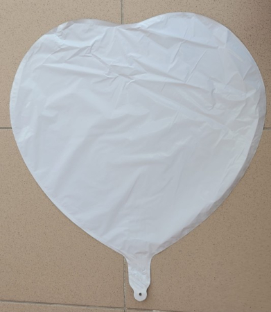 Balon inima alb personalizabil 24 cm [1]