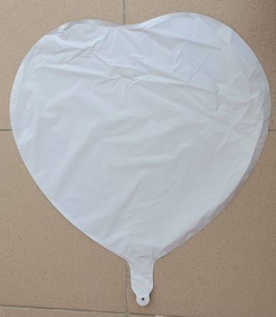 Balon inima alb personalizabil 45 cm [1]