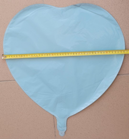 Balon inima albastru personalizabil 45 cm [3]