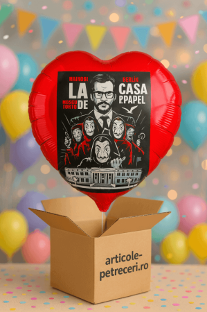 Balon inima rosu personalizabil 45 cm [1]