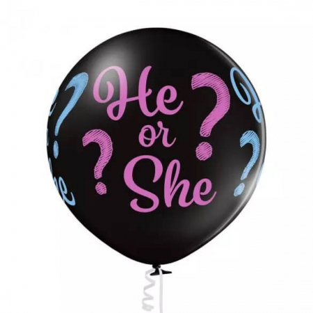 Balon latex dezvaluirea sexului / He or She 60 cm [0]