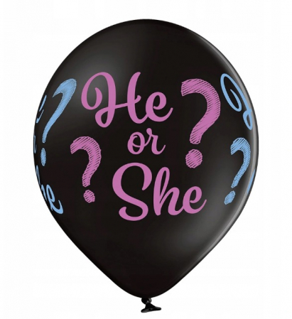 Balon latex dezvaluirea sexului / He or She 60 cm [1]
