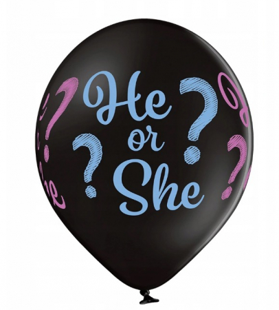 Balon latex dezvaluirea sexului / He or She 60 cm [2]