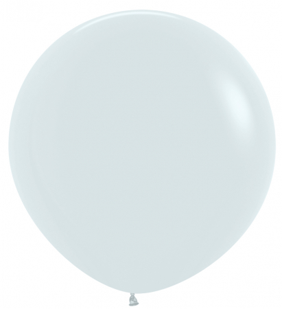 Balon latex jumbo alb 91cm [0]