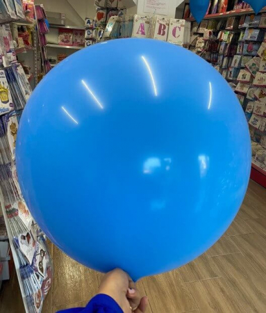 Balon latex jumbo albastru 90 cm [1]