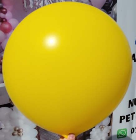 Balon latex jumbo galben 90 cm [2]