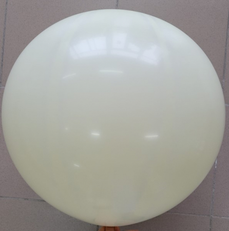 Balon latex jumbo ivoire / ivory 83 cm [1]