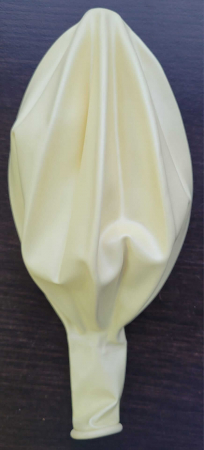 Balon latex jumbo ivoire / ivory metalizat 83 cm [2]