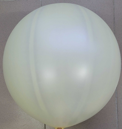 Balon latex jumbo ivoire / ivory metalizat 83 cm [1]