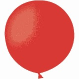 Balon latex jumbo rosu 90 cm [0]