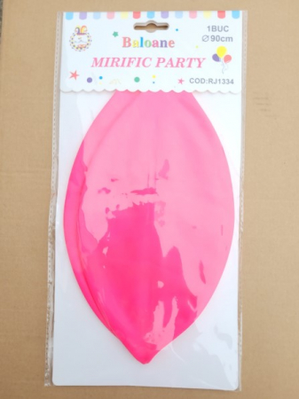 Balon latex jumbo roz aprins 90 cm [3]