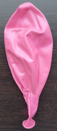Balon latex jumbo roz metalizat 83 cm [2]