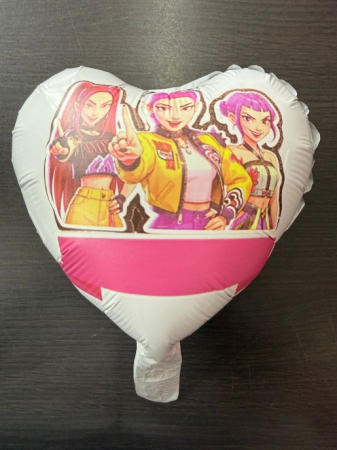 Balon rotund alb personalizabil K-Pop 24 cm [1]