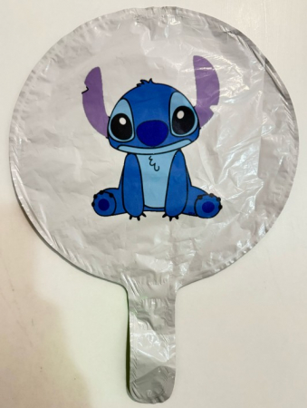 Balon rotund alb personalizabil Stitch 24 cm [2]
