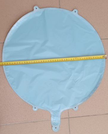 Balon rotund albastru personalizabil 45 cm [3]