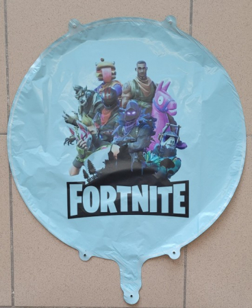Balon rotund albastru personalizabil Fortnite 45 cm [2]