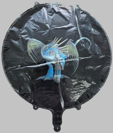Balon rotund negru personalizabil 45 cm [6]