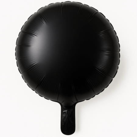 Baloane folie - Balon rotund negru personalizabil 45 cm