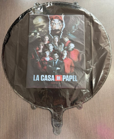 Balon rotund negru personalizabil 45 cm [4]