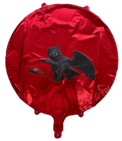 Balon rotund rosu personalizabil 45 cm [13]